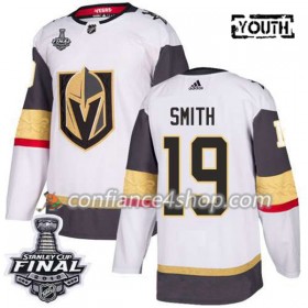 Adidas Maillot de Hockey Vegas Golden Knights Reilly Smith 19 Blanc 2018 Stanley Cup Final Patch Authentic - Enfant
